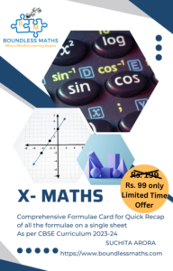 Class 10 Maths Formulae Card