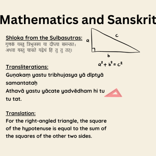 Maths and Sanskrit